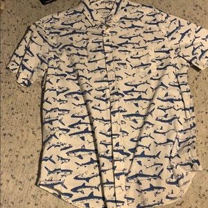 Sonoma Men’s button up shark T-shirt.